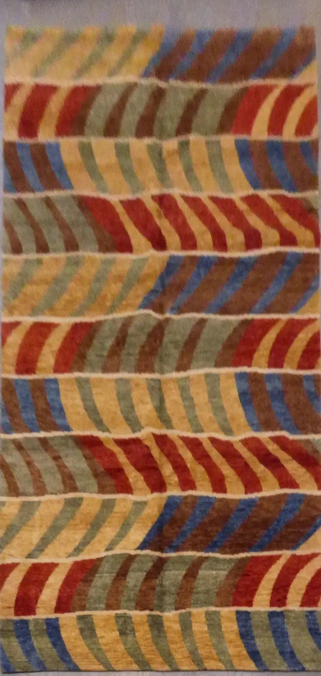 One Of The Kind Indian Modern Design Rug 11'11" X 8'6"